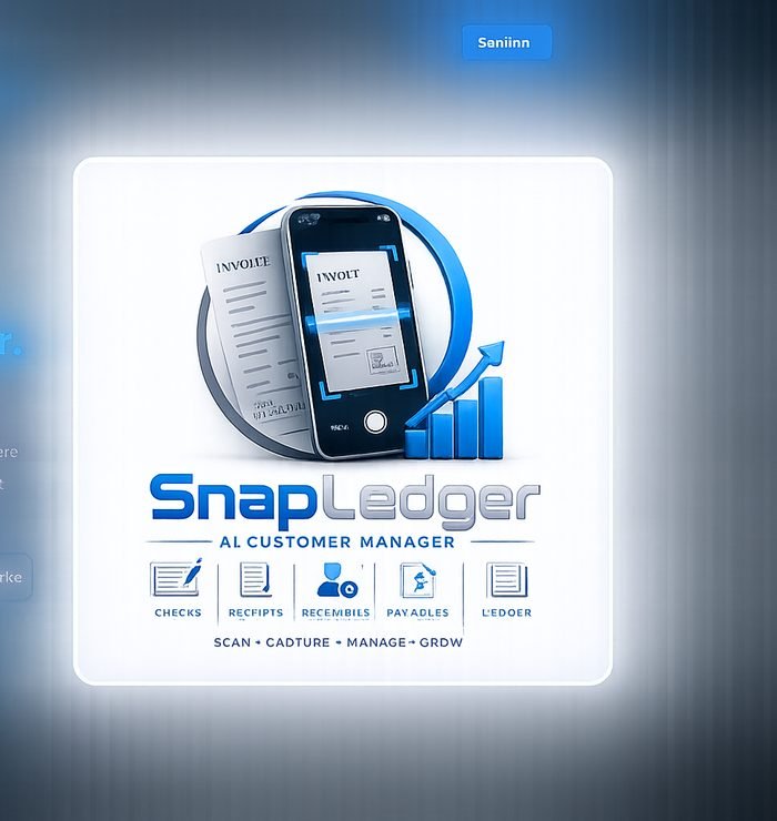 SnapLedger AI receipt scanning app — scan invoices, checks, bills and credit card statements with your phone